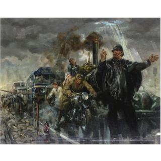 Terence Cuneo - Rush Hour Traffic
