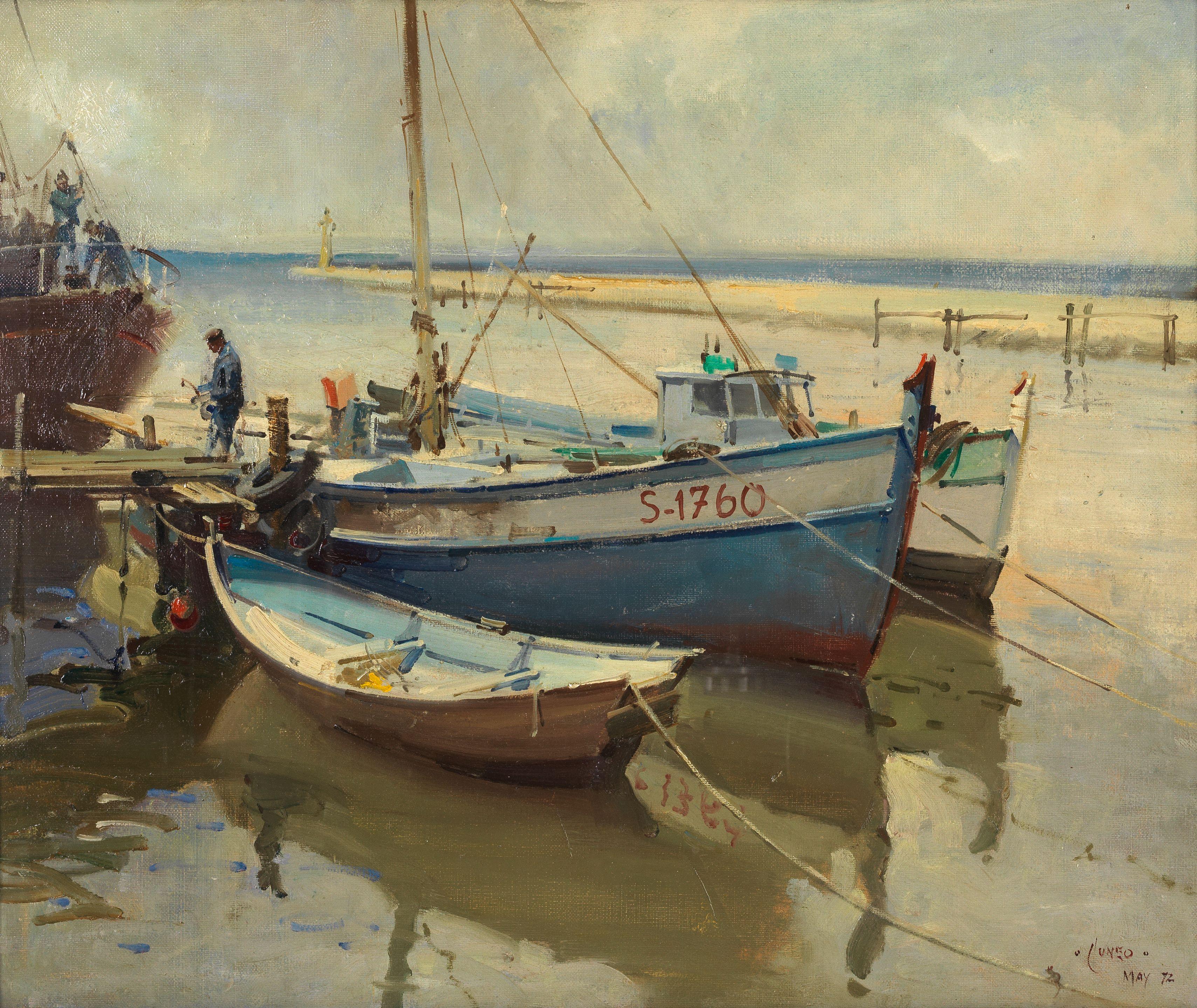 Terence Cuneo - Study in Blues - Le Gran-du-Roi