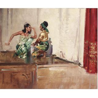 Terence Cuneo - Temple Dancers, Bangkok