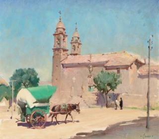 Terence Cuneo - The Green Cart, Northern Spain