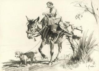 Terence Cuneo - The travelling gypsy