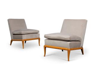 Terence Harold Robsjohn-Gibbings - A Pair Of \'Slipper\' Chairs, Circa 1950