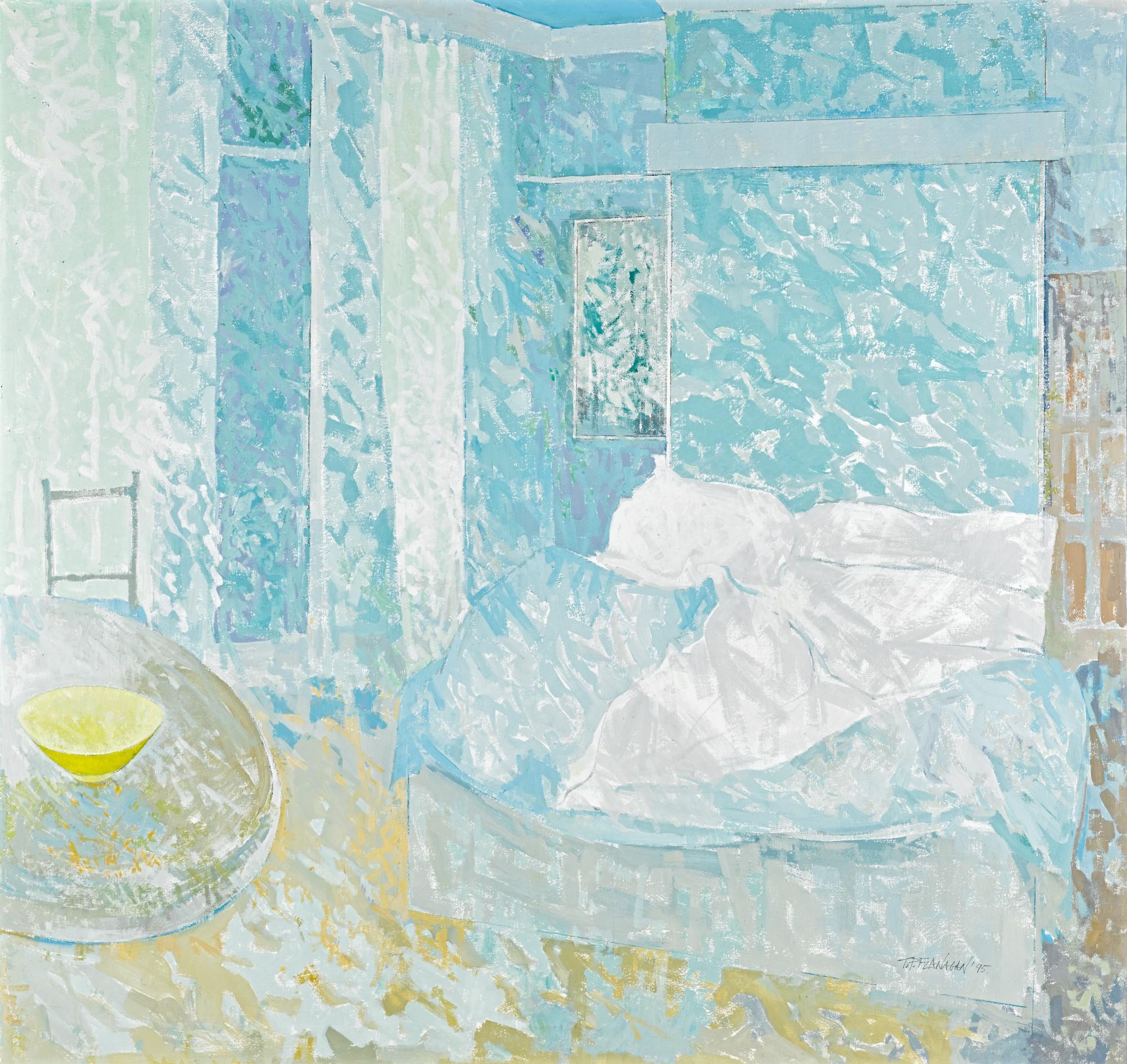 Terence P. Flanagan, R.H.A., R.U.A. - Interior In Grey And Green