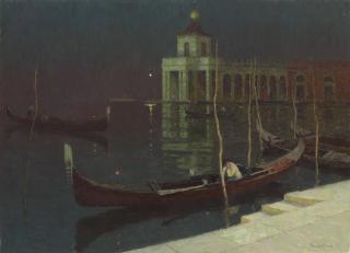 Terrick John Williams, R.A., P.R.I. - Night, Venice