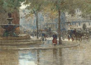 Terrick John Williams, R.A., P.R.I. - The Avenue de L\'Opera, Paris