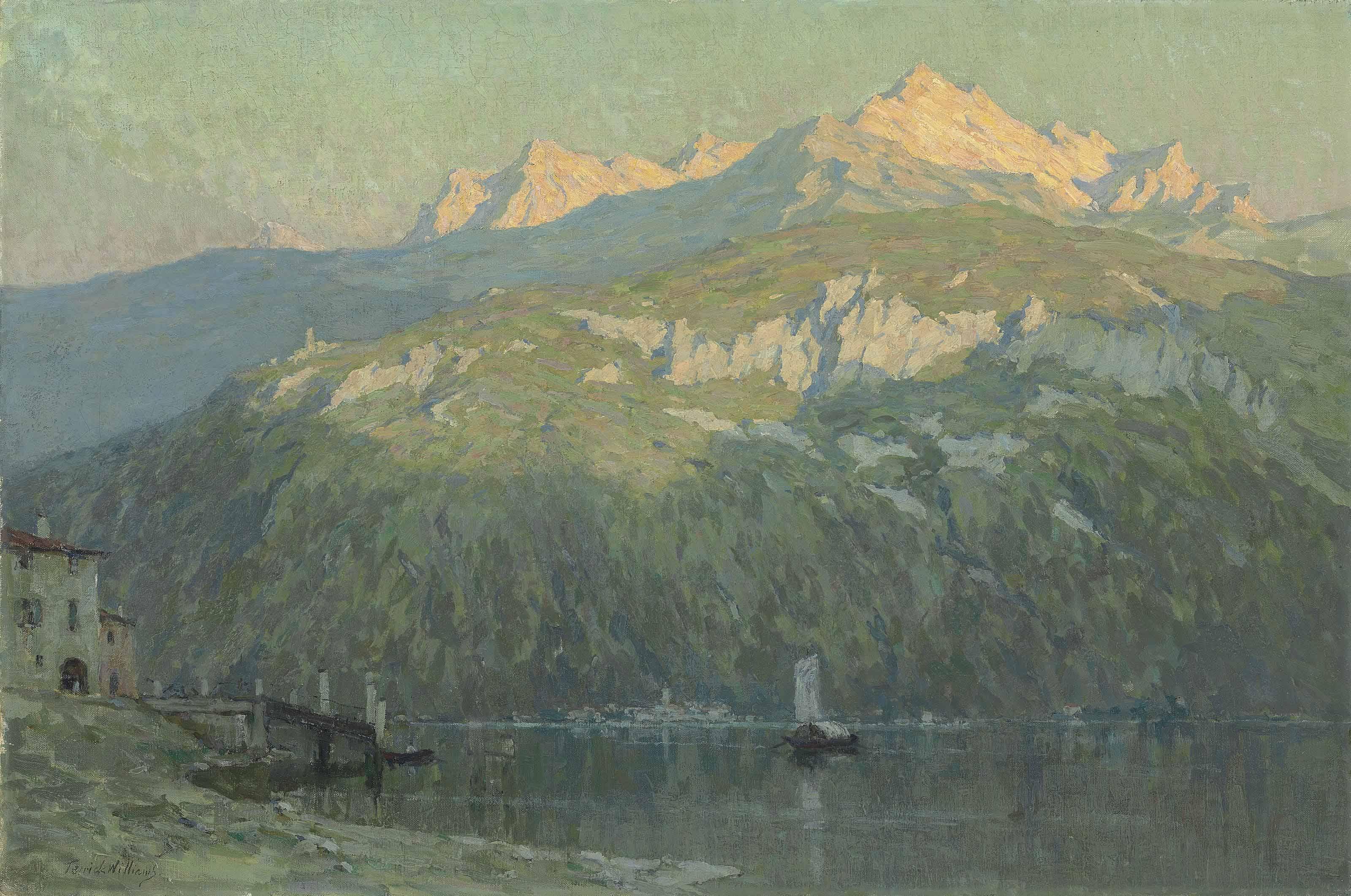 Terrick John Williams, R.A. - Lake Como from Menaggio