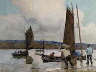Terrick John Williams, R.A. - On the Quayside