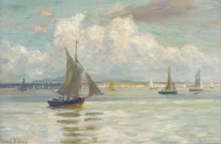 Terrick John Williams, R.A. - Yachts on the coast