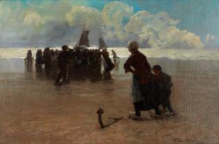 Terrick John Williams, RA - Return of the fishing boats