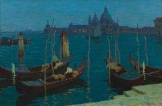 Terrick John Williams, RA - Santa Maria della Salute, Twilight