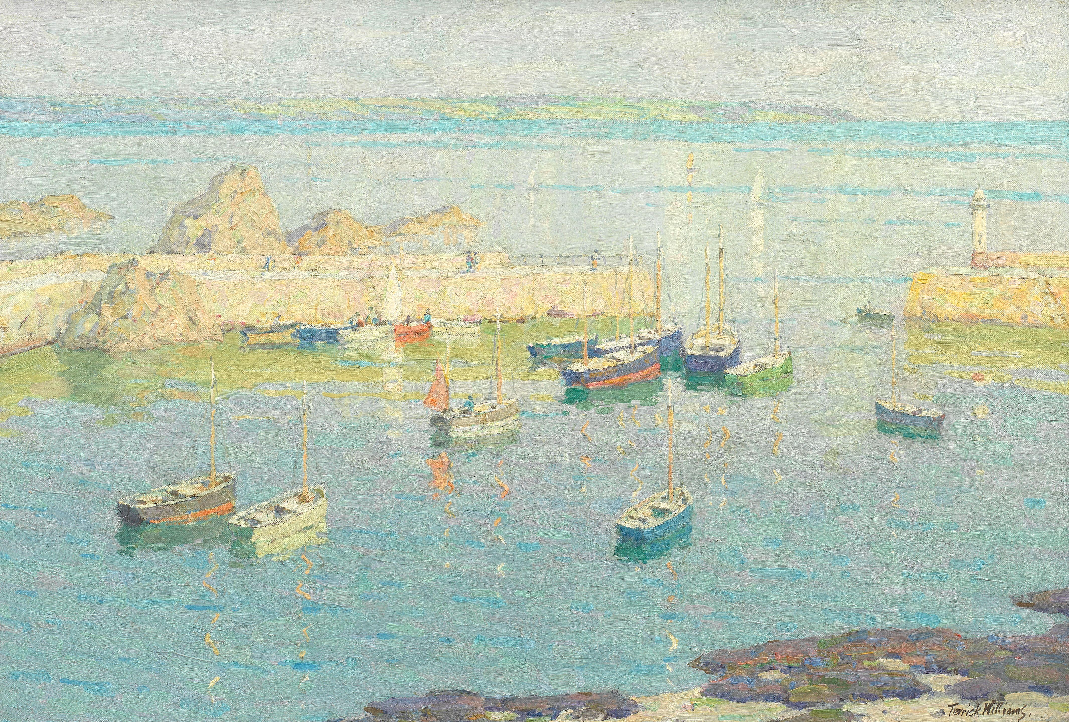Terrick John Williams, RA - Summer afternoon, Mevagissey