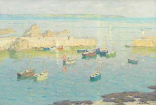 Terrick John Williams, RA - Summer afternoon, Mevagissey