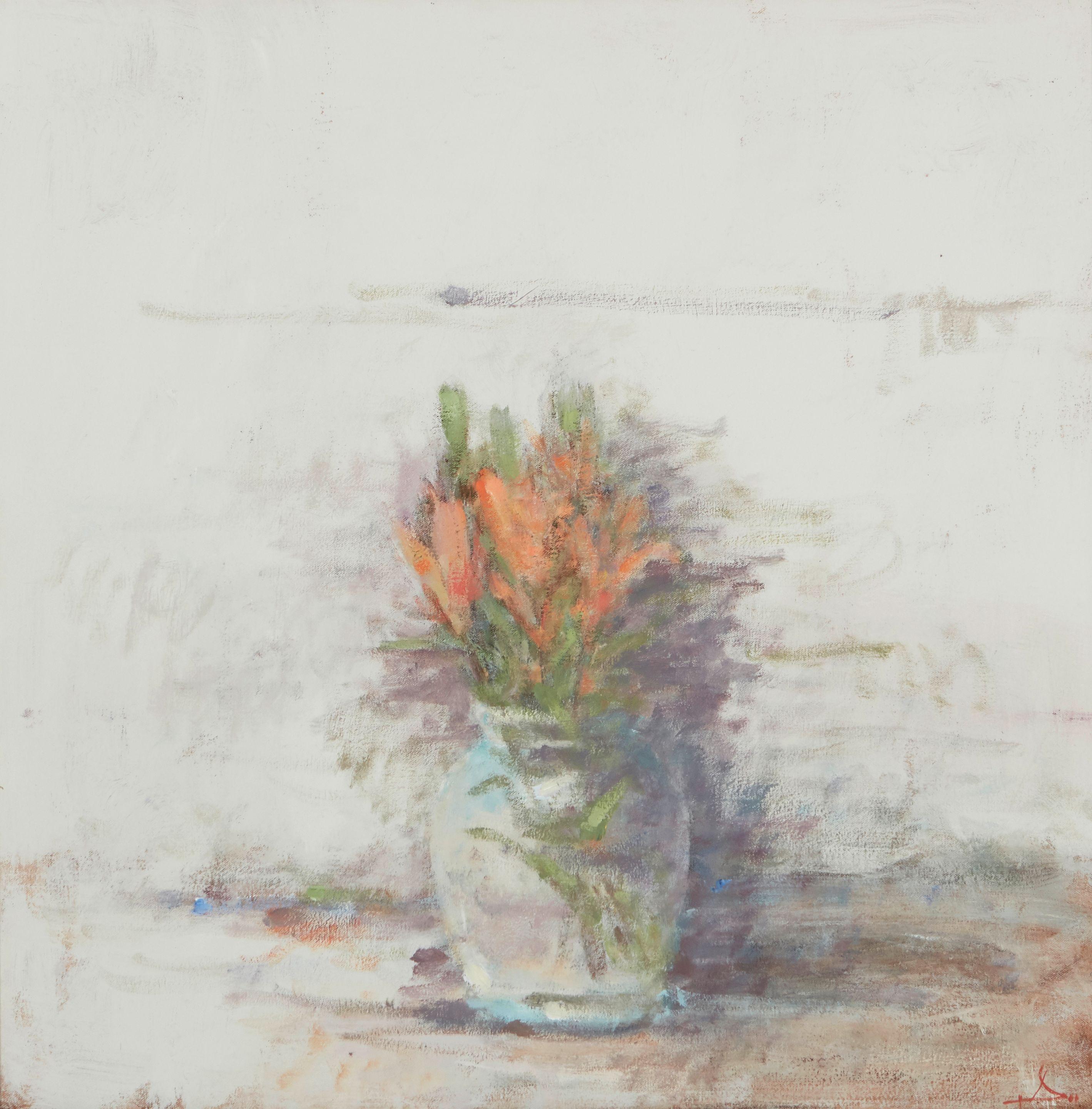 Terry Delapp - Still life with orange flowers