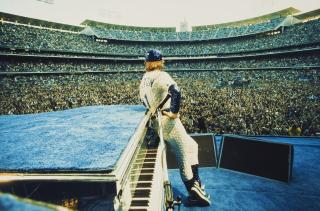 Terry O’Neill - Elton John, Dodger\'s Stadium, 1975