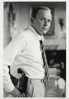 Terry O\'Neill - Frank Sinatra With Gun, Miami Beach, 1968 