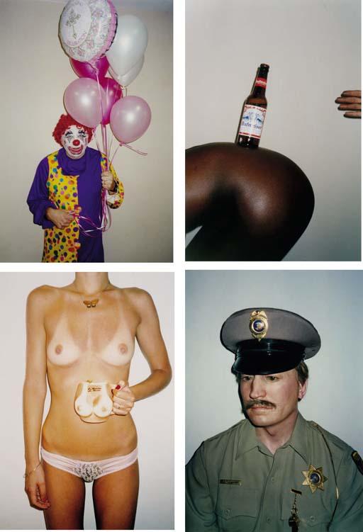 Terry Richardson - Untitled (Clown, Bud, St. Martin, Cop), 1994