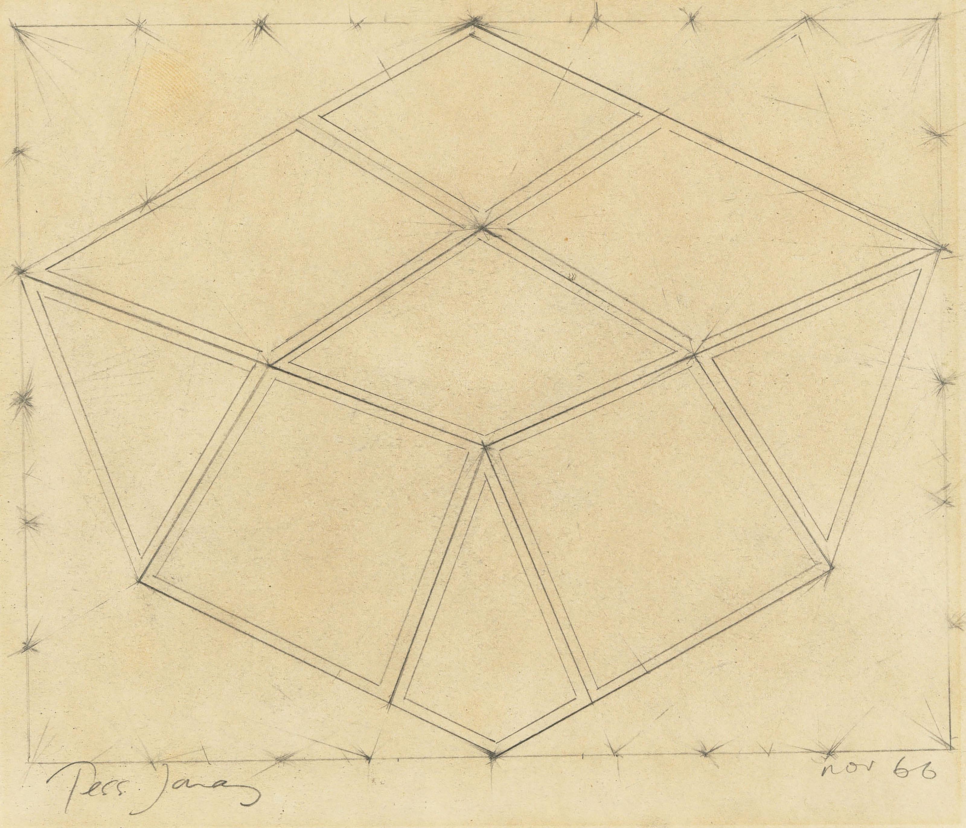 Tess Jaray, R.A. - Untitled, 1966