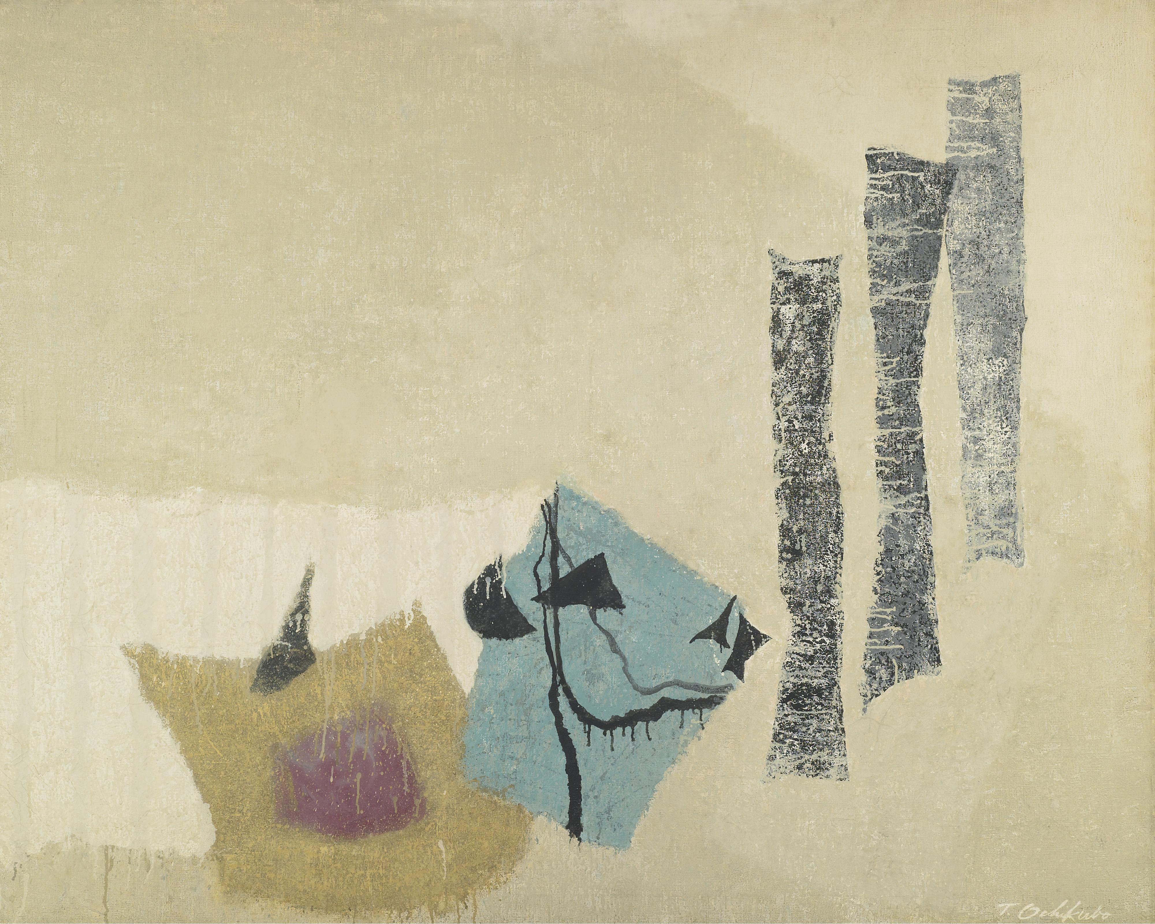 Tetsuo Ochikubo - Blue And Yellow Form On White