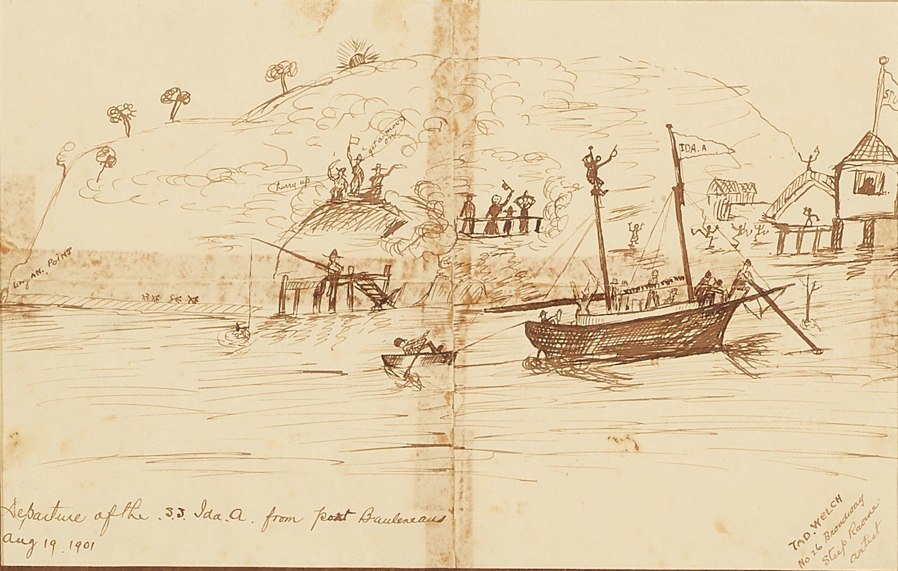 Thaddeus Welch - Departure of the S.S. Ida A.