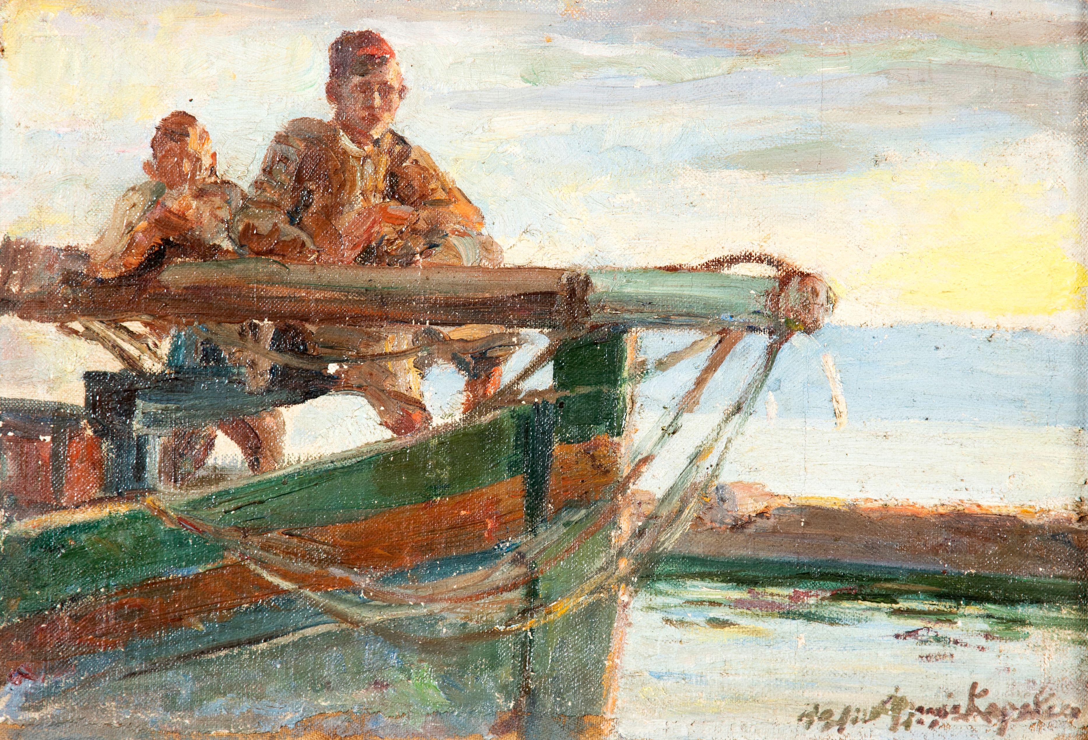 Thalia Flora-Caravia - Sur la barque