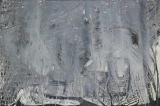 Thanos Tsingos - Grüne, Weisse und Dunkelgraue Striche (Green, White and Dark Grey Bars)