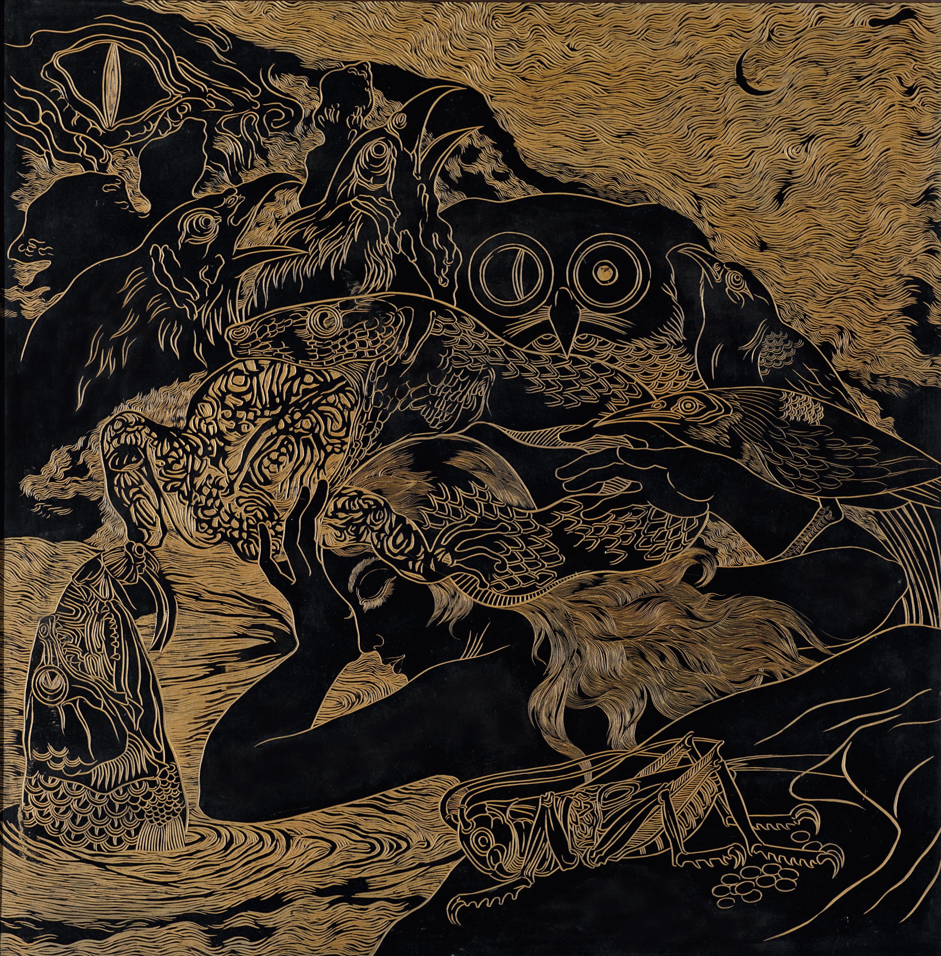 Thawan Duchanee - Girl Asleep in the Forest