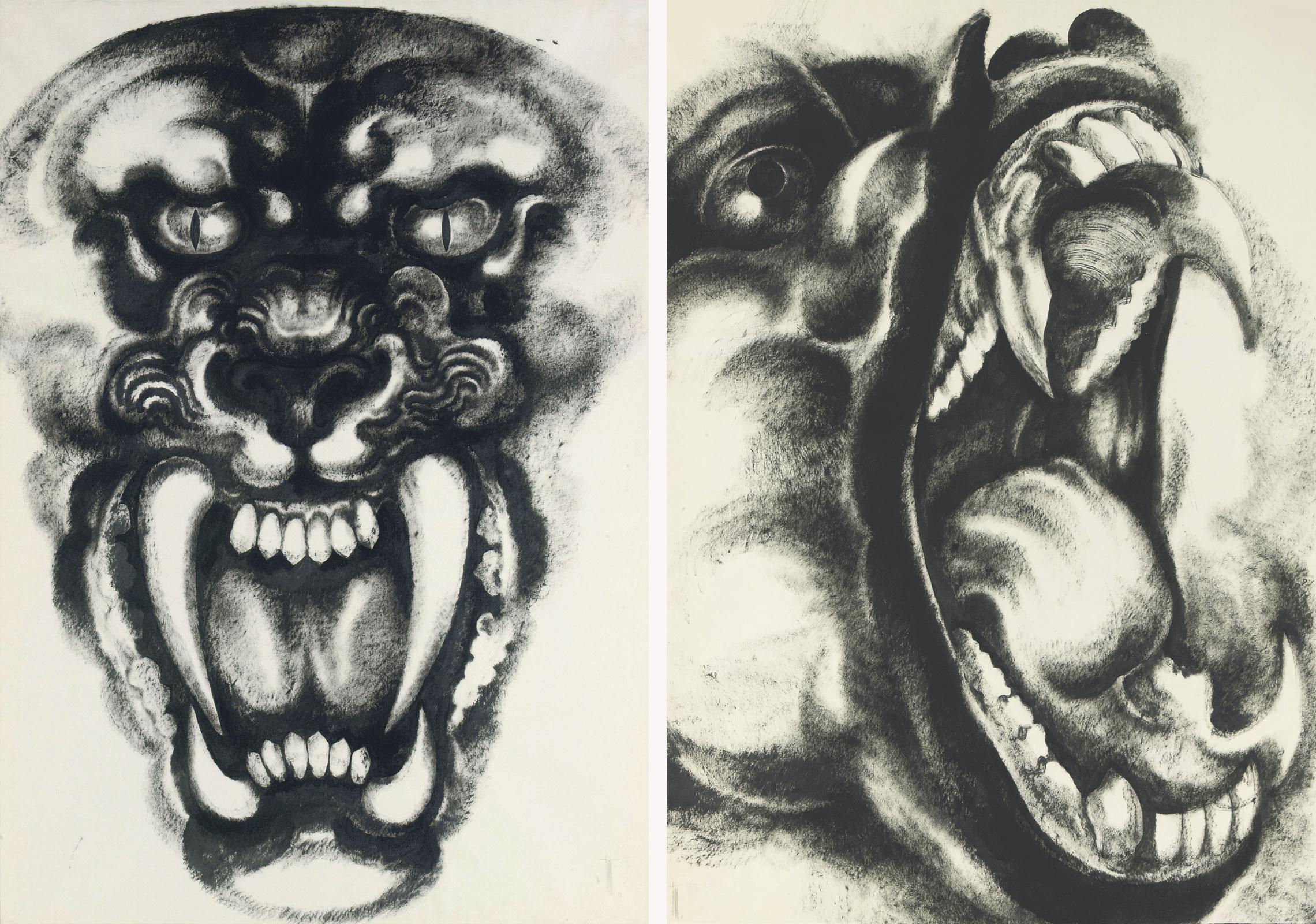 Thawan Duchanee - Tiger and Monkey