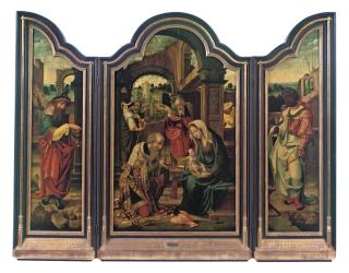 The Master Of 1518 - A Triptych: The Adoration of the Magi