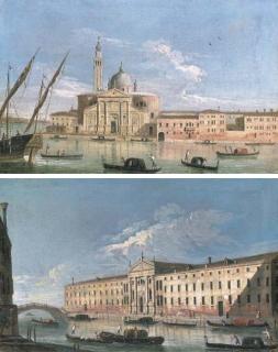 The Master of The Langmatt Foundation Views - San Giorgio Maggiore, Venice; and San Lazzaro dei Mendicanti, Venice