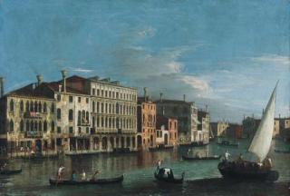 The Master Of The Langmatt Foundation Views - The Grand Canal, Venice, looking South from the Palazzo Da Lezze towards Santa Maria della Carità