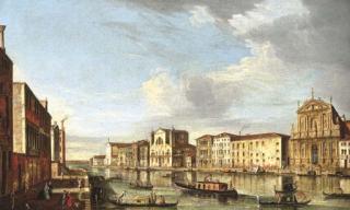 The Master Of The Langmatt Foundation Views - The Grand Canal, Venice, with the Churches of the Scalzi and Santa Lucia, and the Palazzi Bragadin and Barzizza