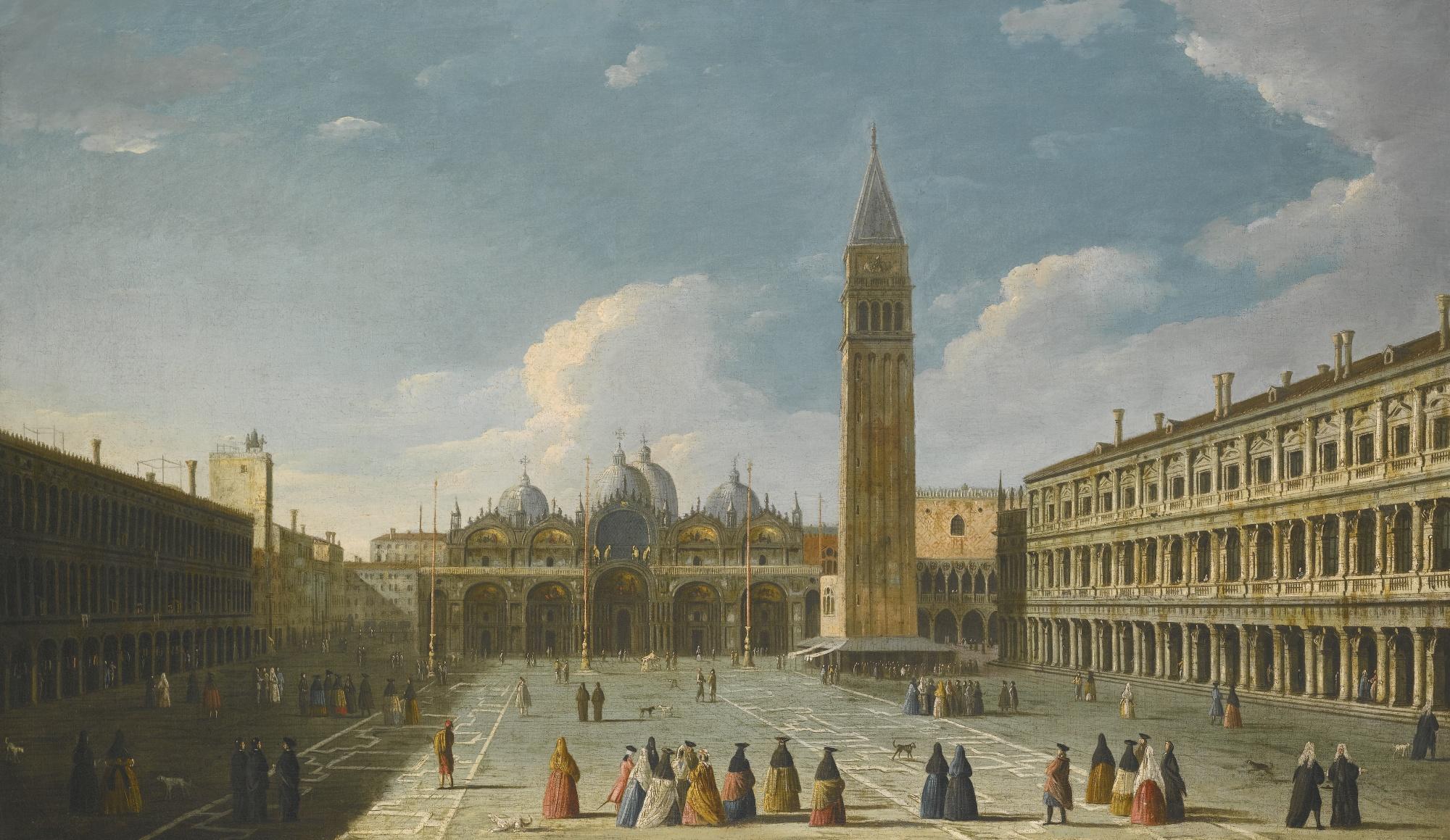 The Master Of The Langmatt Foundation Views - Venice, A View Of Piazza San Marco With The Basilica; Venice, A View From The Giudecca Facing East With The Churches Of The Redentore And The Chiesa Delle Zitelle