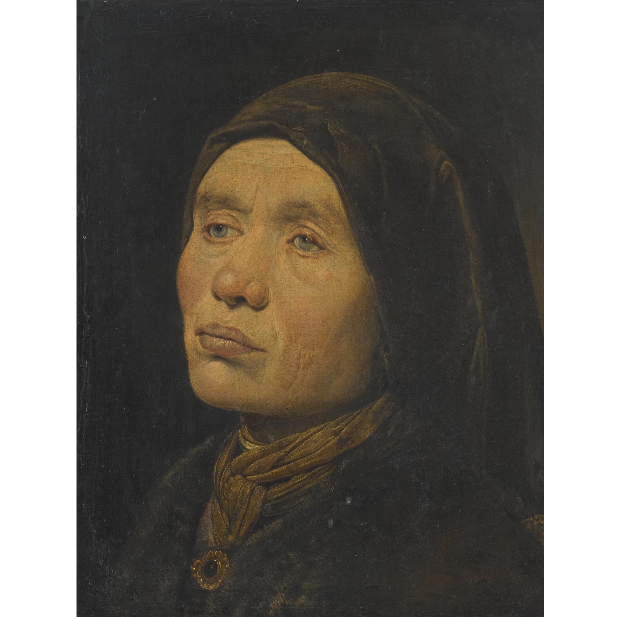 The Monogrammist Is - Portrait Of An Elderly Woman, Looking Left