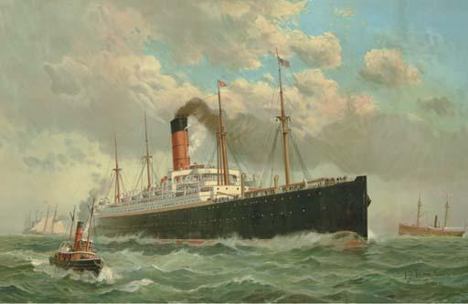 The S S Campania In New York Harbor