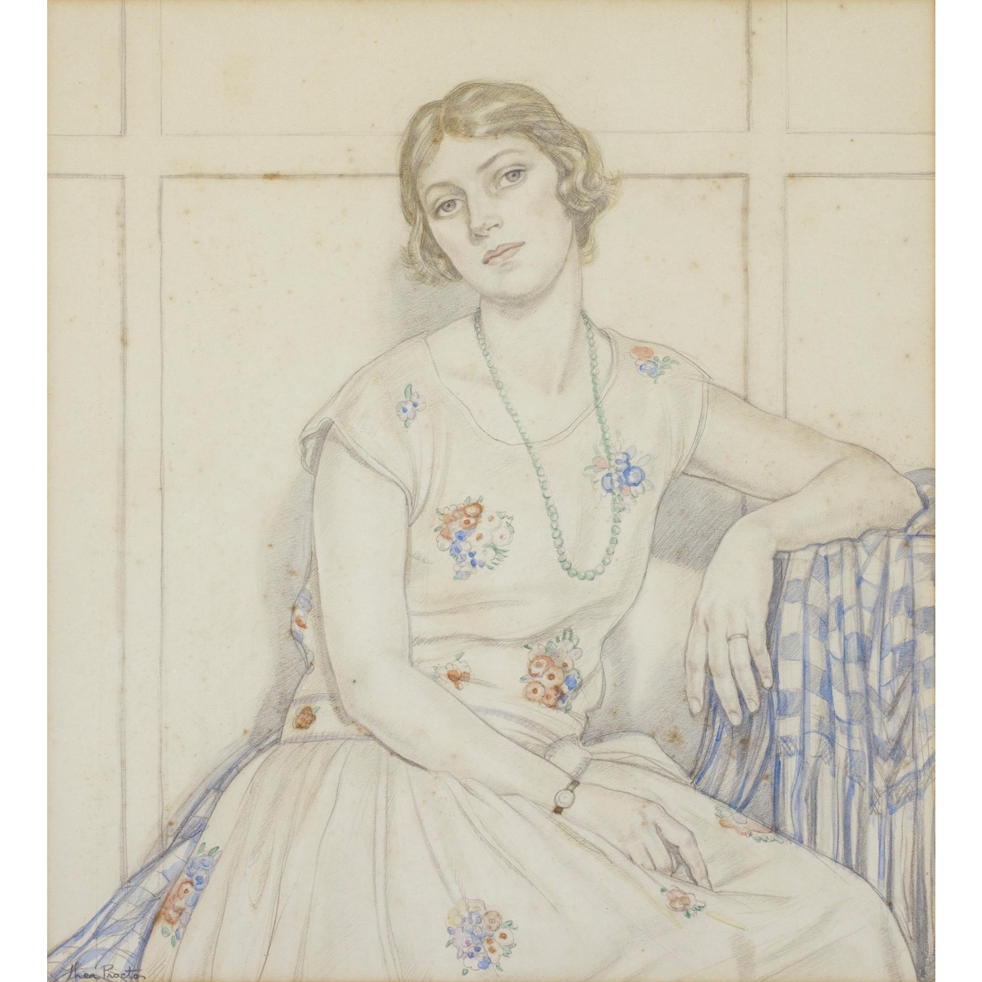 Thea Proctor - Australian Portrait Of Lady Lloyd Jones