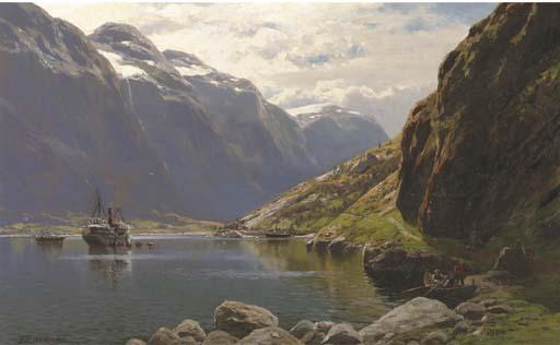 Themistocles von Eckenbrecher - By Gudvangen am Naerofjord: a Norwegian fjord