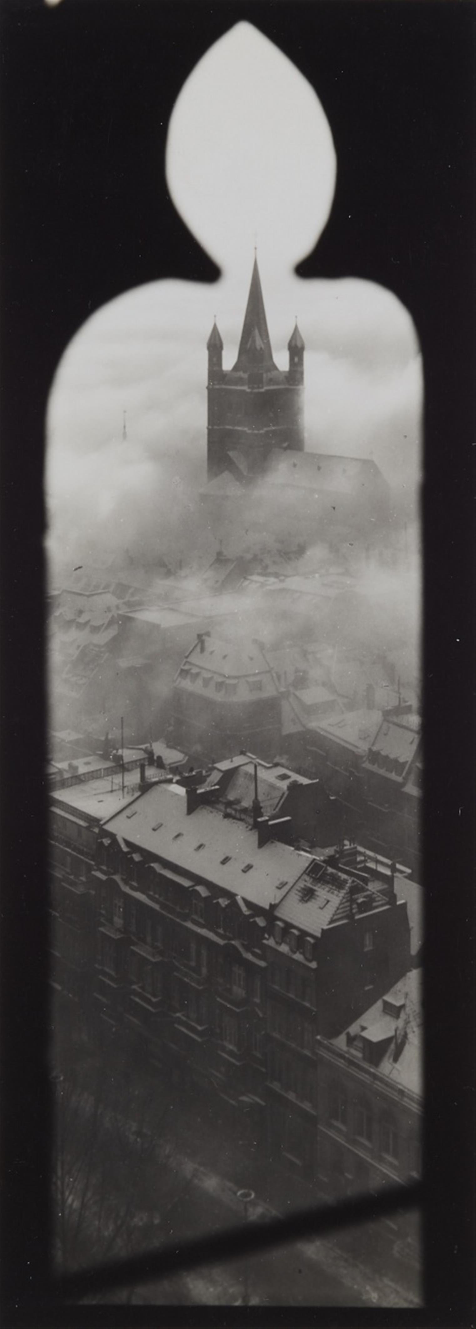 Theo Felten - Winternebel über dem Rhein (Blick vom Kölner Dom)