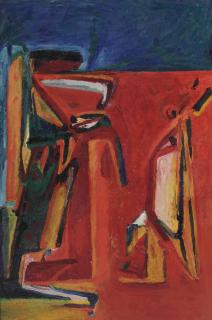 Theo Kuypers - Rood landschap