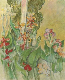 Theo Meier - Flowers in a garden