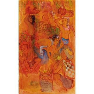 Theo Meier - Market In Bali