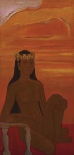 Theo Meier - My Favourite Model, Kan Keo Posing In Front Of The Mae Ping River During The Sunset