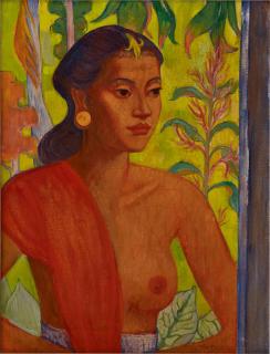Theo Meier - Portrait Of A Balinese Lady