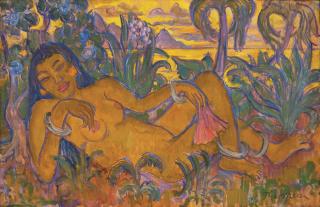 Theo Meier - Reclining Nude