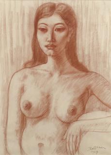 Theo Meier - Seated Nude