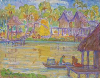 Theo Meier - Village On A Lake, Hua Hin