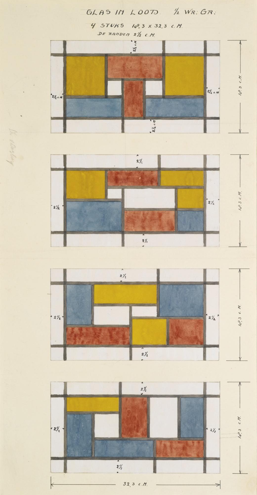 Theo Van Doesburg - Fensterentwurf (Design For A Stained Glass Window)