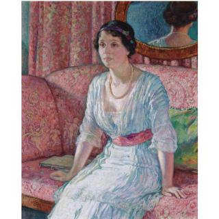 Théo van Rysselberghe - Belgian Portrait De Mme Margareta Von Kühlmann-Stumm