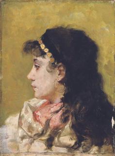 Théo Van Rysselberghe - Jeune gitane de profil