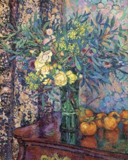 Theo Van Rysselberghe - Kakis, roses et mimosas