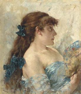 Theo Van Rysselberghe - La Dame À L\'Éventail